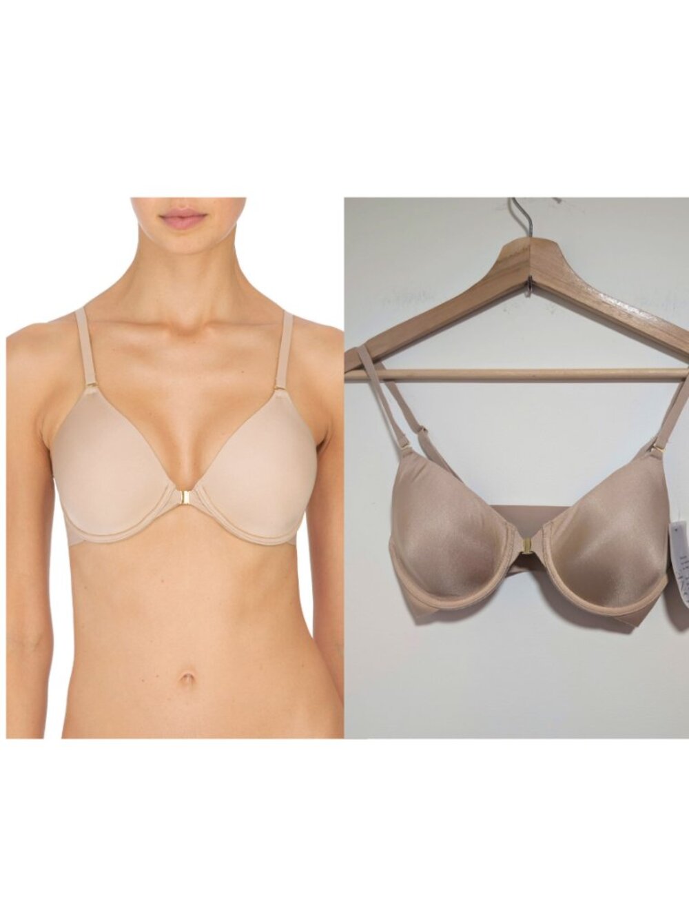 Natori | Zone Front Close Convertible Underwire Bra In Cafe Beige 32C